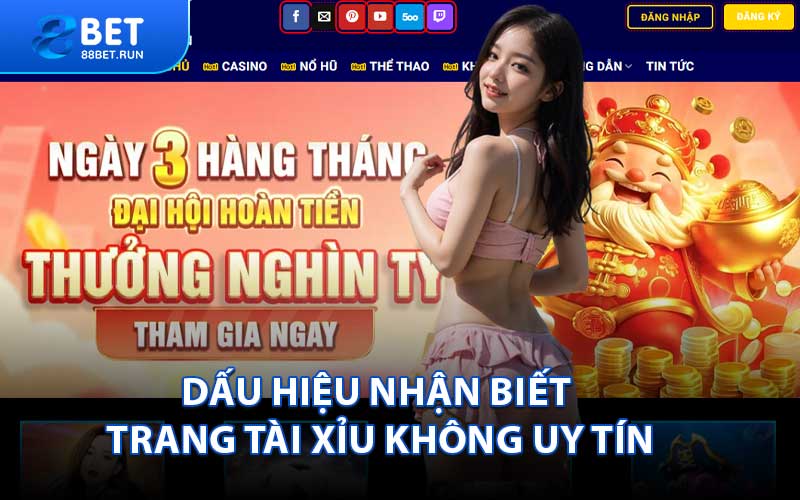 Dấu hiệu nhận biết trang tài xỉu không uy tín